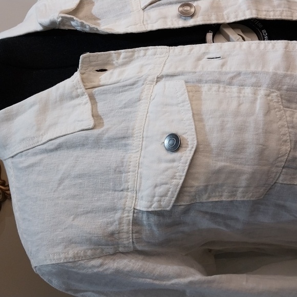 Nwt Jones&Co Elegant Off-White Denim Jacket for Women - Picture 8 of 12